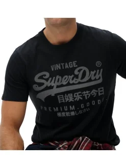 Superdry Herren T-Shirt 1er Pack in blau