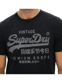 Superdry Herren T-Shirt 1er Pack in blau