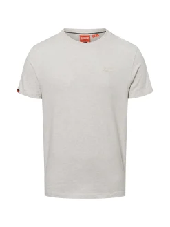 Superdry Herren T-Shirt in beige - Ausschnitt: Rundhals