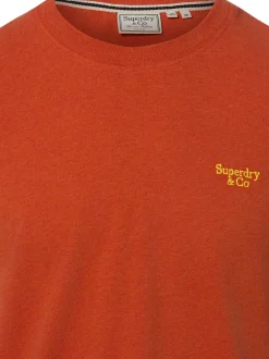 Superdry Herren T-Shirt in orange - Ausschnitt: Rundhals