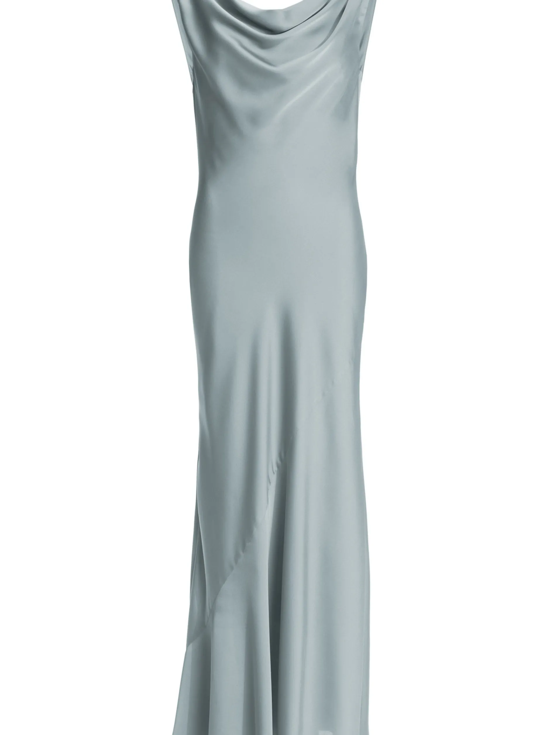 Swing Damen Abendkleid in blau - Ausschnitt: Wasserfall