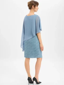 Swing Damen Abendkleid in hellblau - Länge: knielang