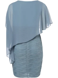 Swing Damen Abendkleid in hellblau - Länge: knielang