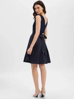 Swing Damen Abendkleid in marine - Länge: knielang