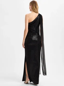 Swing Damen Abendkleid in schwarz - Ärmel: ohne Arm