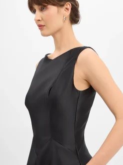 Swing Damen Abendkleid in schwarz - Ausschnitt: Rundhals
