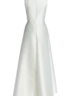Swing Damen Abendkleid in weiß - Ausschnitt: Rundhals