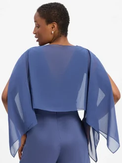 Swing Damen Chiffon-Stola in blau