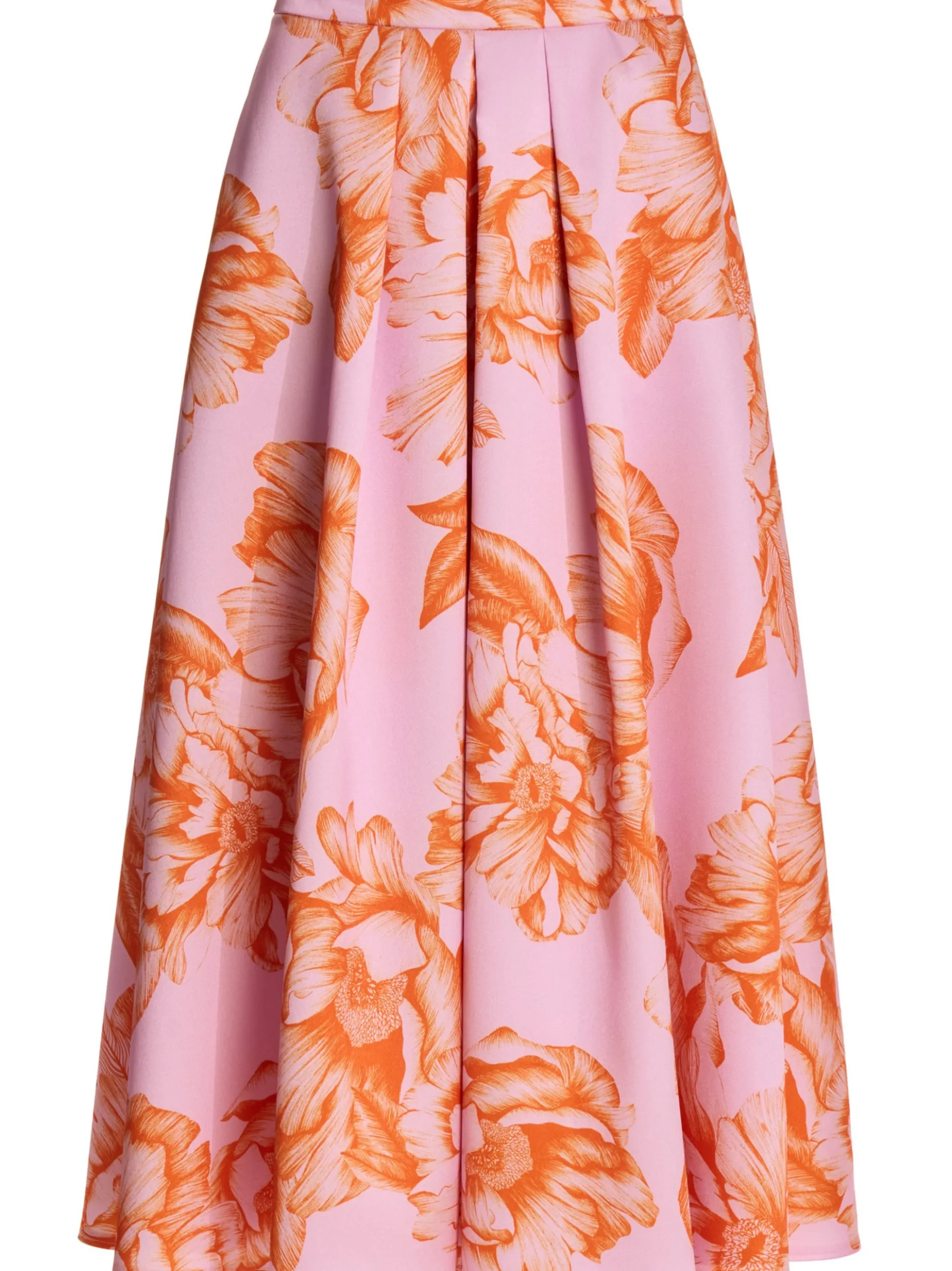 Swing Damen Midirock in rosa orange - Länge: midi