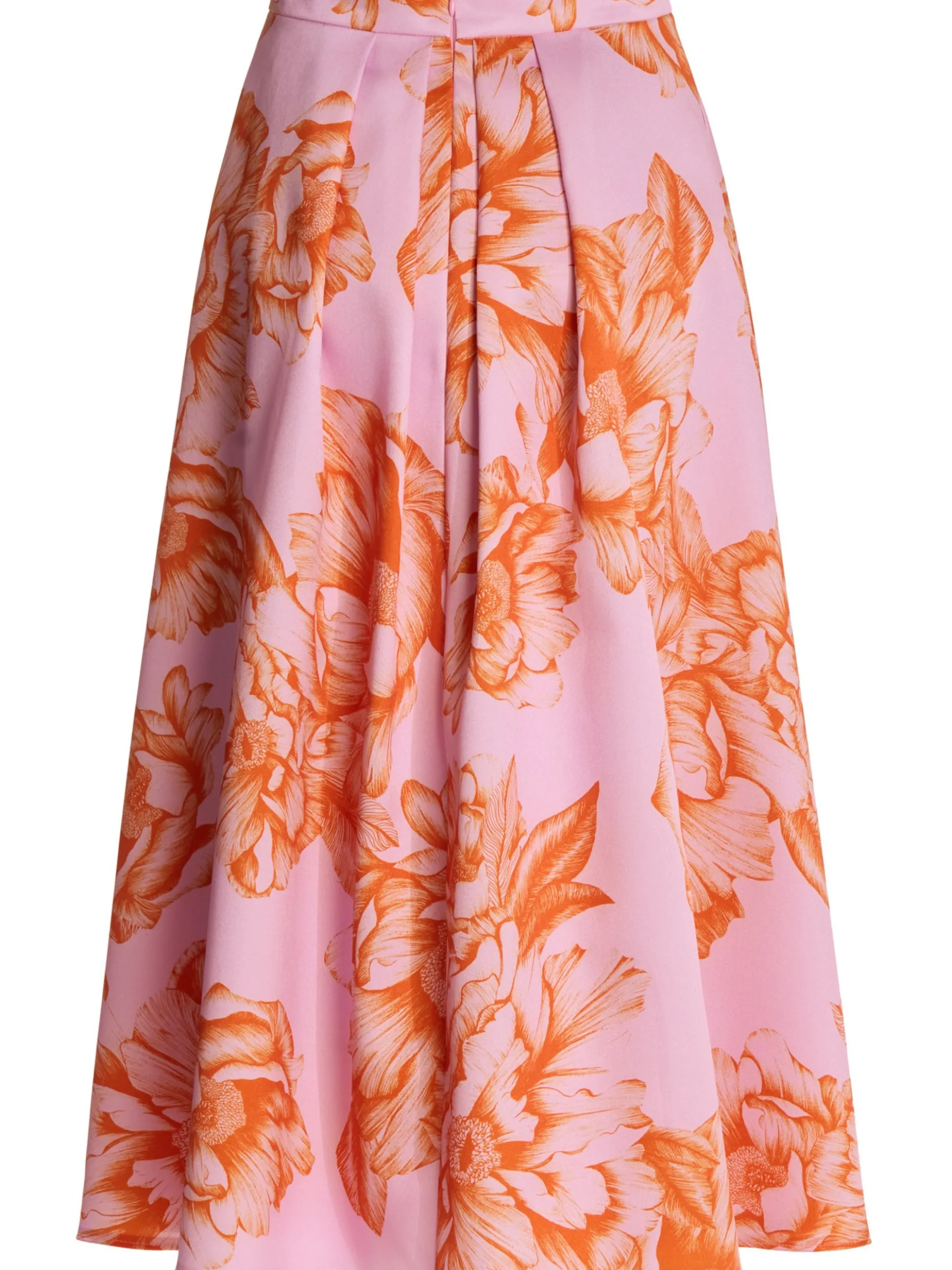 Swing Damen Midirock in rosa orange - Länge: midi