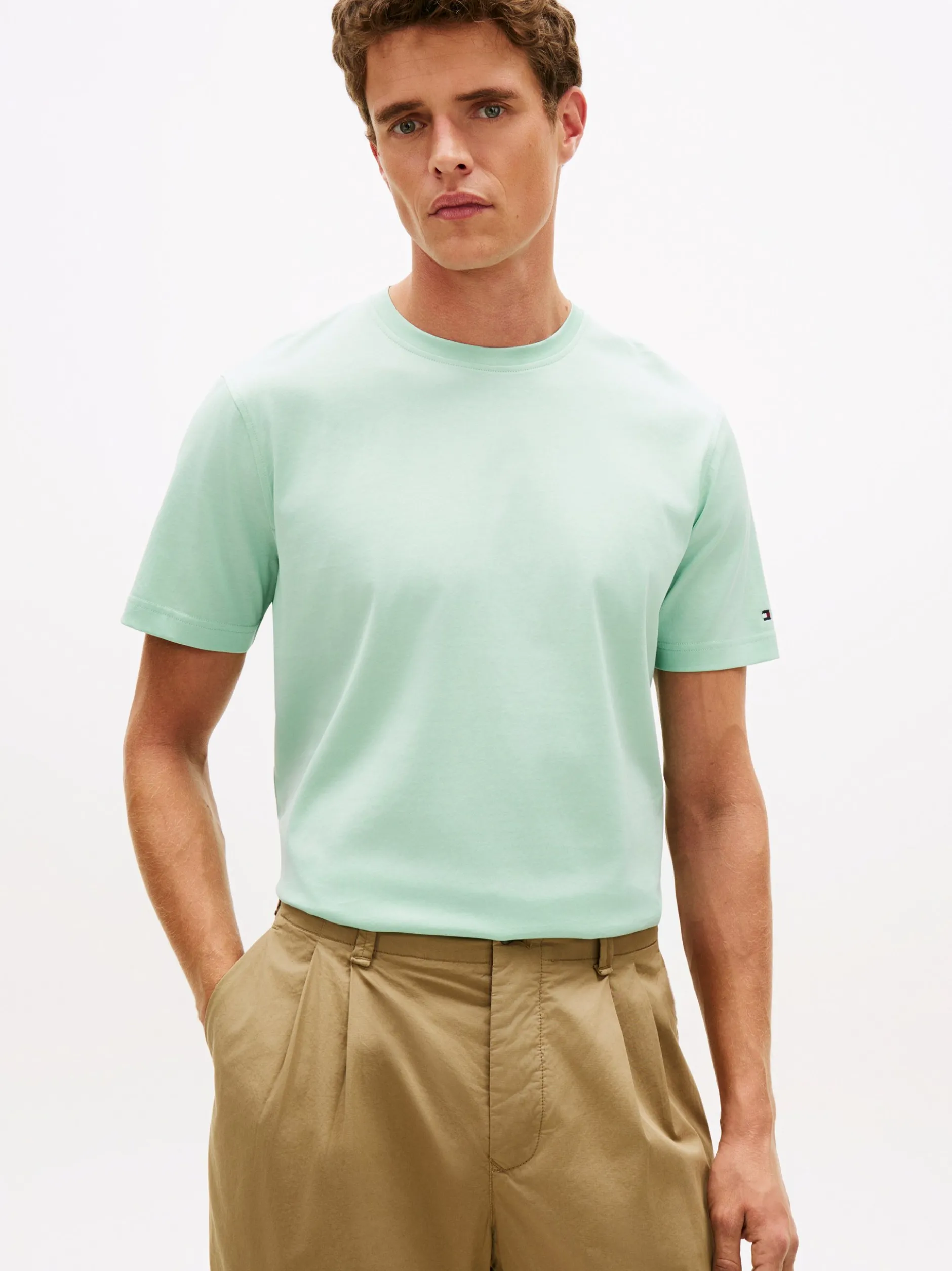 Tommy Hilfiger Tailored Herren T-Shirt in lind