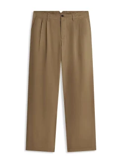 Tommy Hilfiger Tailored Herren Bundfaltenhose - River in schilf