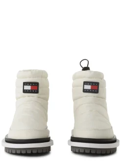 Tommy Jeans Damen Boots mit Leder-Anteil in vanille