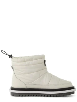 Tommy Jeans Damen Boots mit Leder-Anteil in vanille