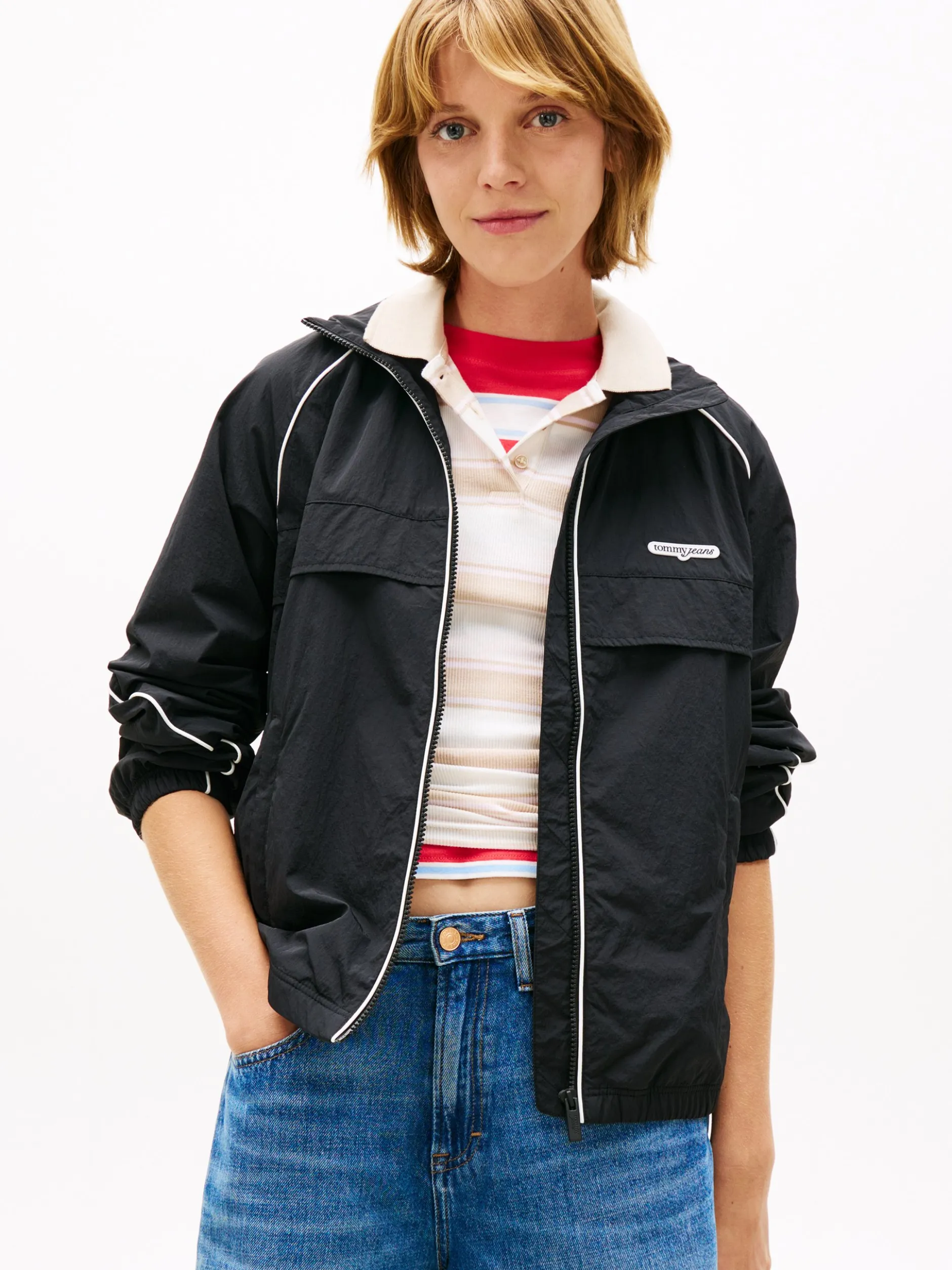 Tommy Jeans Damen Jacke in schwarz