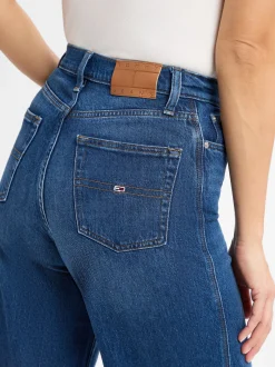 Tommy Jeans Damen Jeans - Claire High Wide in dark stone