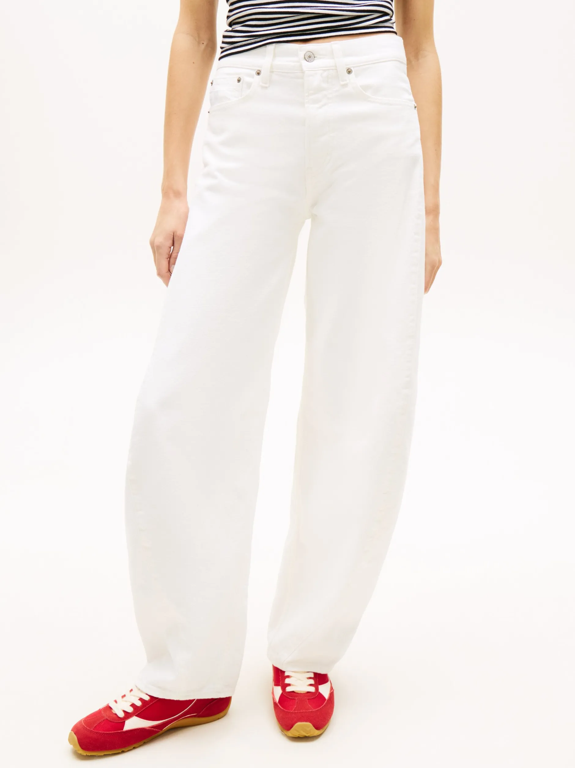 Tommy Jeans Damen Jeans in ecru - Länge: lang