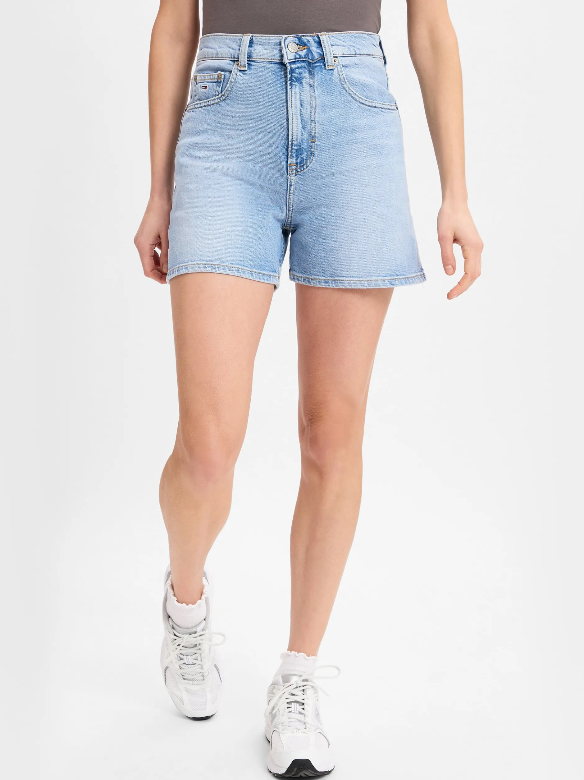 Tommy Jeans Damen Shorts in bleached - Länge: kurz