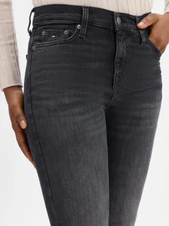 Tommy Jeans Damen Skinny Jeans - Nora in anthrazit