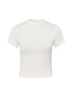 Tommy Jeans Damen T-Shirt in ecru - Ausschnitt: Rundhals