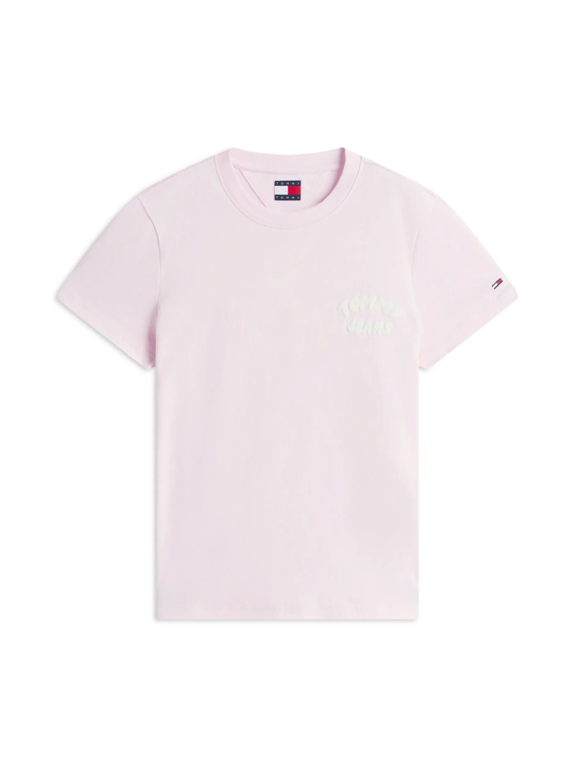 Tommy Jeans Damen T-Shirt in rosa - Ausschnitt: Rundhals