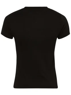 Tommy Jeans Damen T-Shirt in schwarz - Ärmel: kurzarm