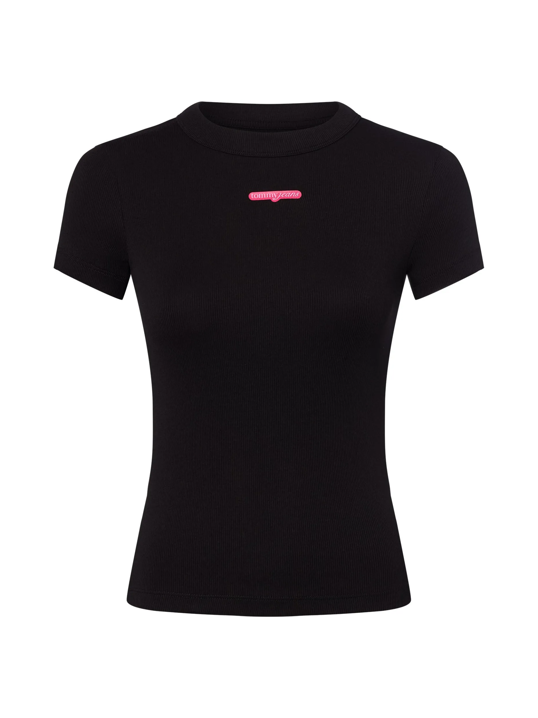 Tommy Jeans Damen T-Shirt in schwarz - Ärmel: extra kurz