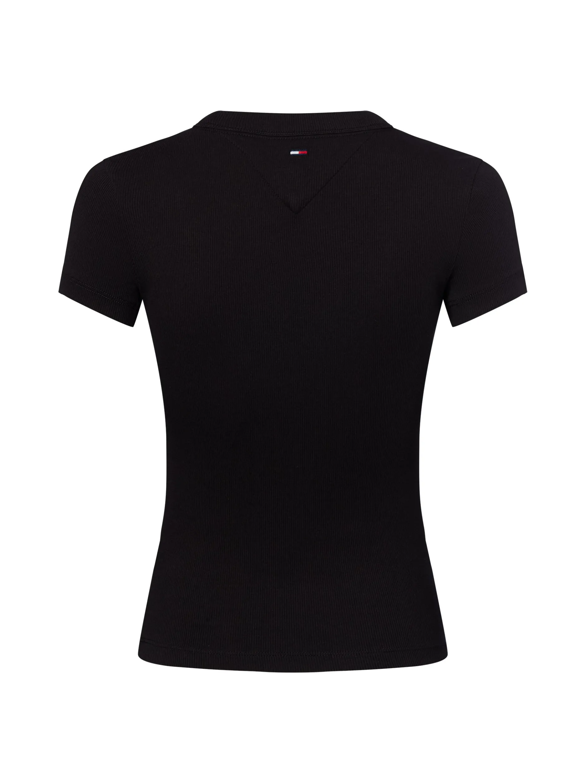 Tommy Jeans Damen T-Shirt in schwarz - Ärmel: extra kurz