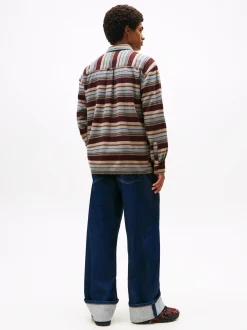 Tommy Jeans Herren Flanellhemd in mocca lind