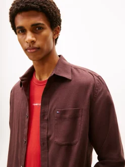 Tommy Jeans Herren Freizeithemd in schoko