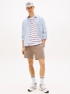 Tommy Jeans Herren Sweatshorts in melange - Länge: kurz