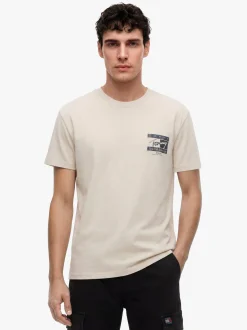 Tommy Jeans Herren T-Shirt in beige - Ärmel: kurzarm