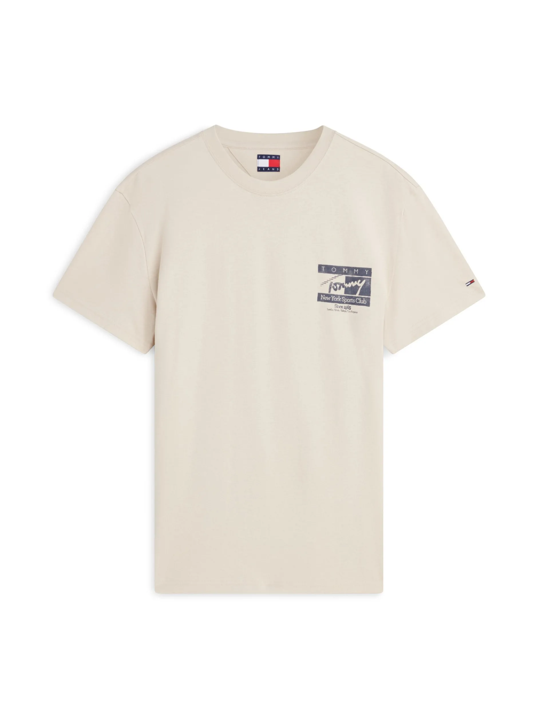 Tommy Jeans Herren T-Shirt in beige - Ärmel: kurzarm