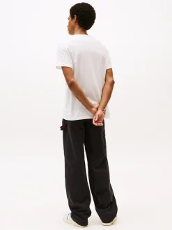 Tommy Jeans Herren T-Shirt in ecru - Ärmel: kurzarm