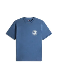 Tommy Jeans Herren T-Shirt in indigo weiß