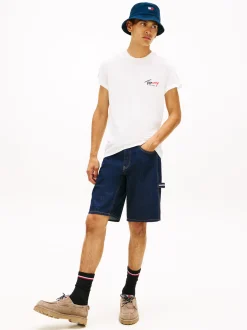 Tommy Jeans Herren T-Shirt in weiß - Ärmel: kurzarm