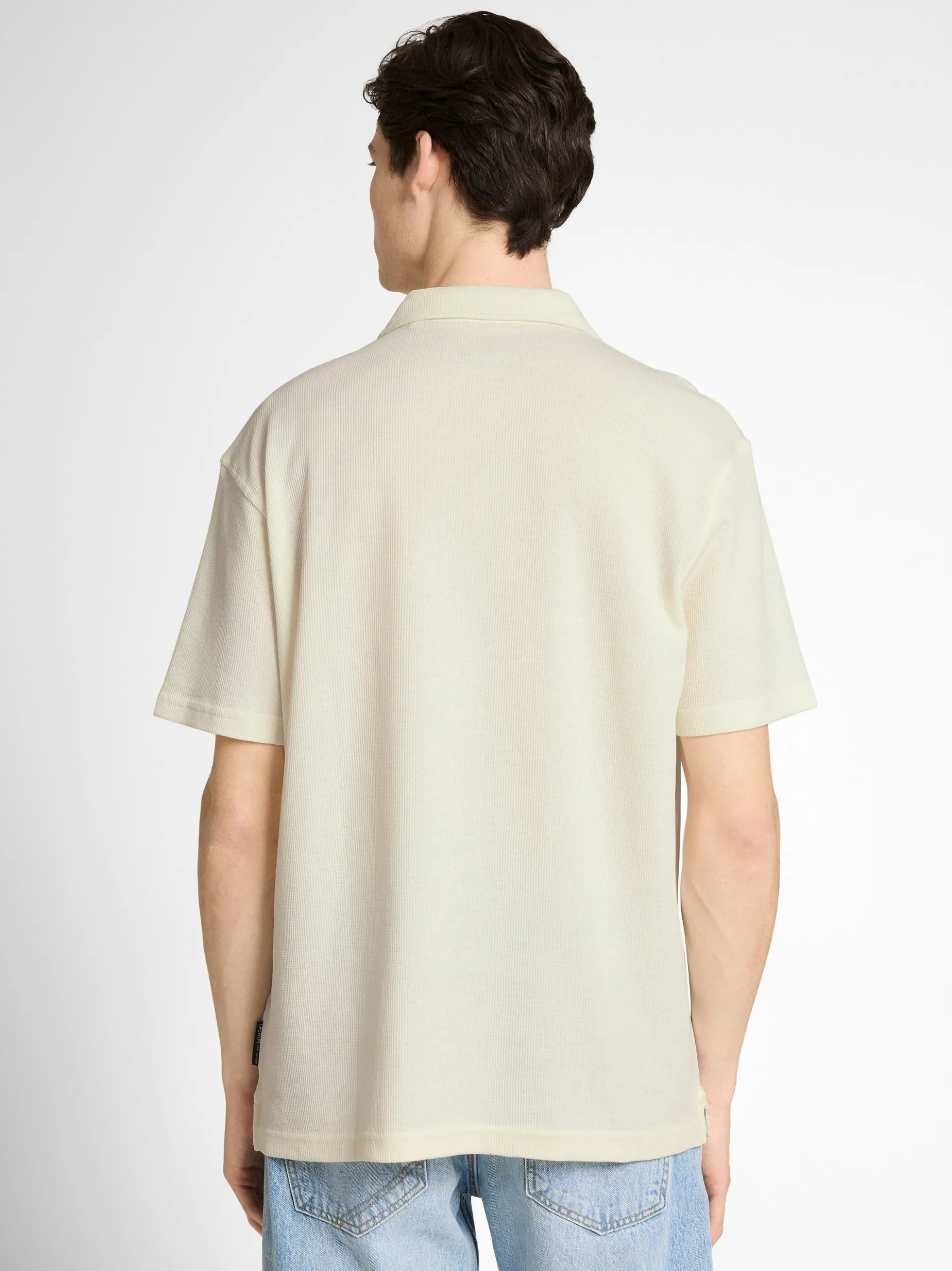 Tom Tailor Denim Herren Poloshirt in ecru
