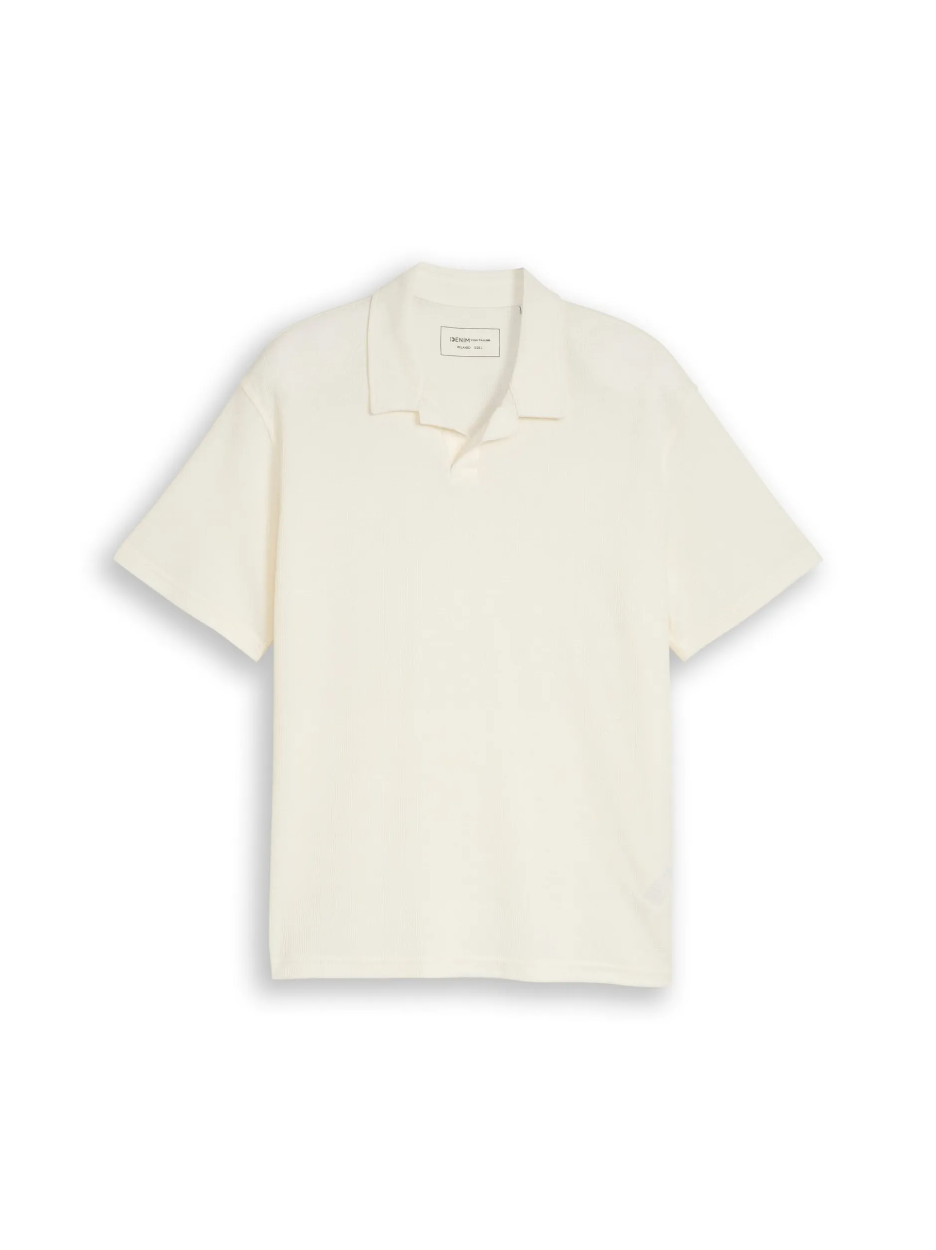 Tom Tailor Denim Herren Poloshirt in ecru