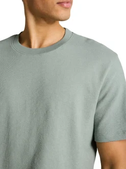 Tom Tailor Denim Herren T-Shirt in mint - Ärmel: kurzarm