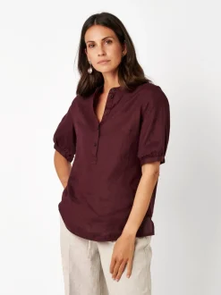 TONI Damen Bluse - Alis in lila - Ausschnitt: Kent