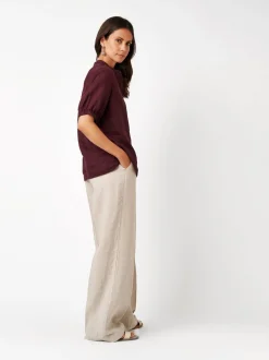 TONI Damen Bluse - Alis in lila - Ausschnitt: Kent