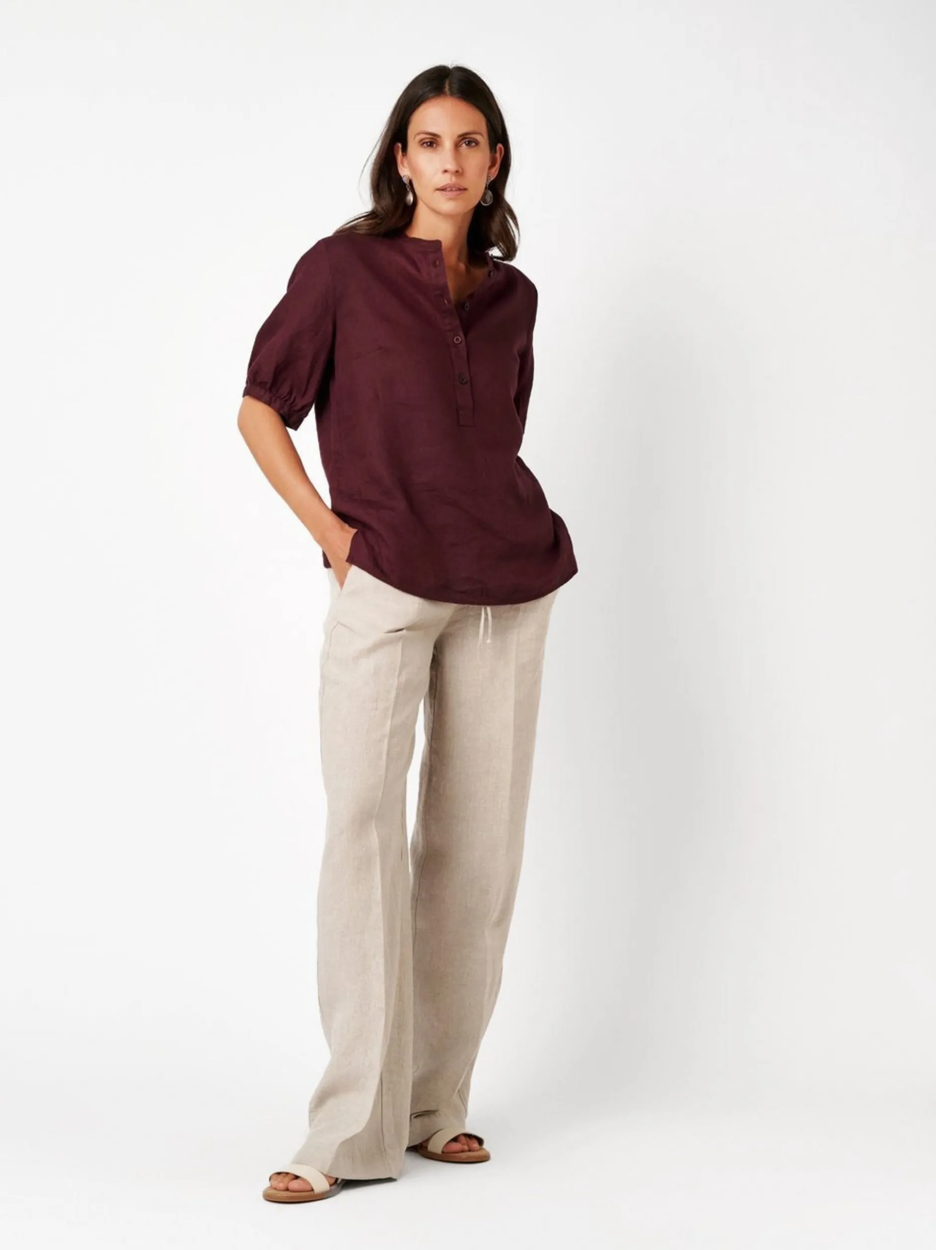TONI Damen Bluse - Alis in lila - Ausschnitt: Kent