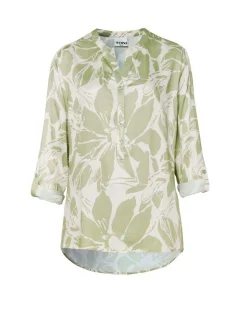 TONI Damen Bluse - Bella in grün beige - Ärmel: 3/4 Arm