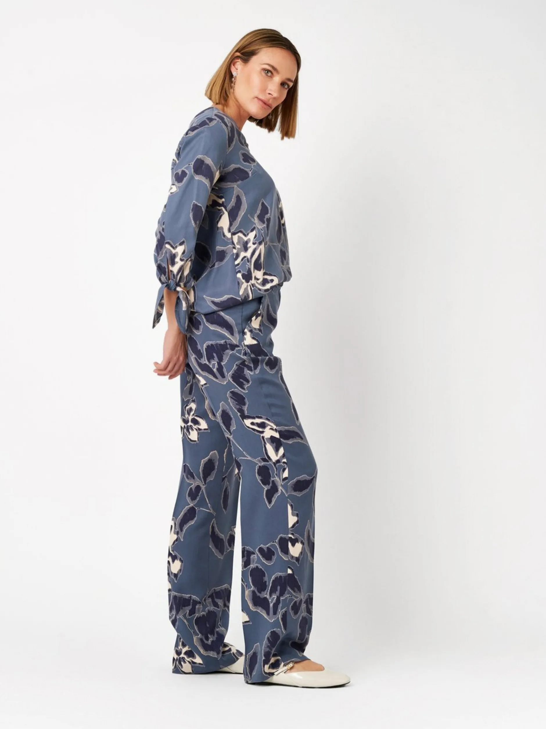TONI Damen Hose - Luisa Wide in blau - Länge: lang