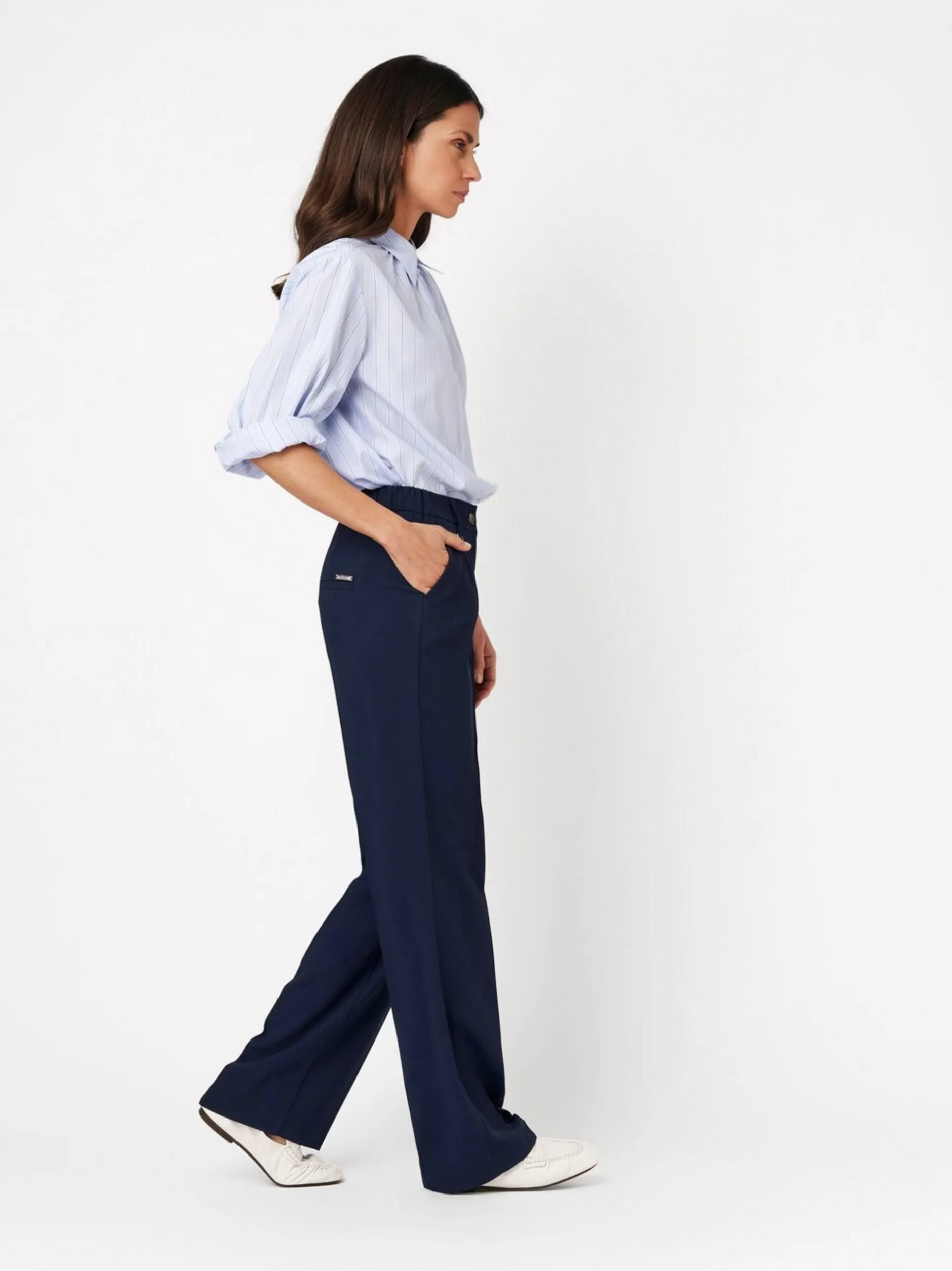 TONI Damen Hose - Luisa Wide in blau - Länge: lang