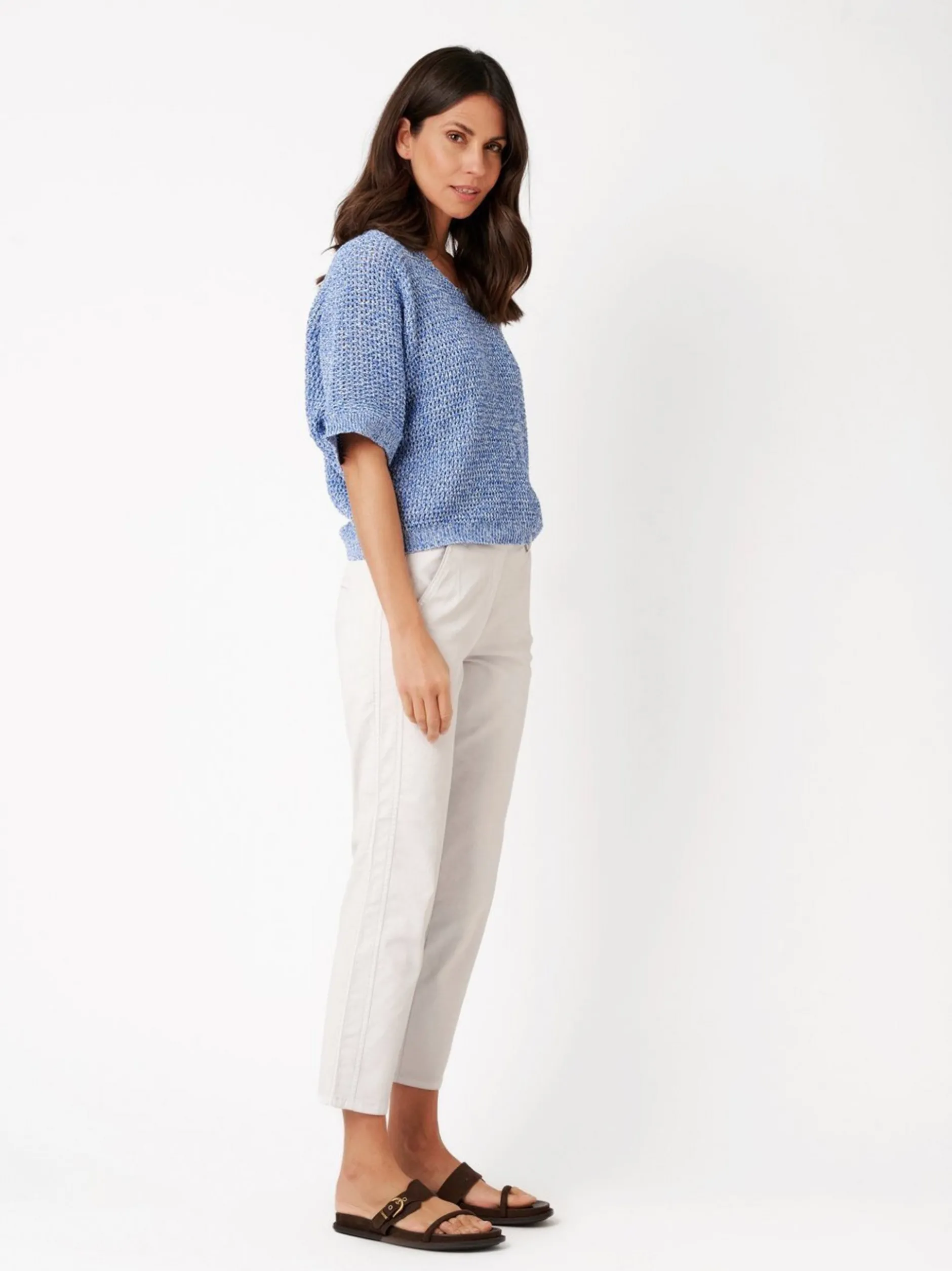 TONI Damen Hose - Sue 7/8 in grau - Länge: mittel
