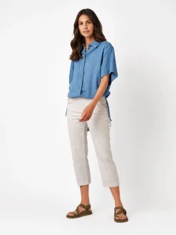 TONI Damen Hose - Sue 3/4 in grau - Länge: mittel