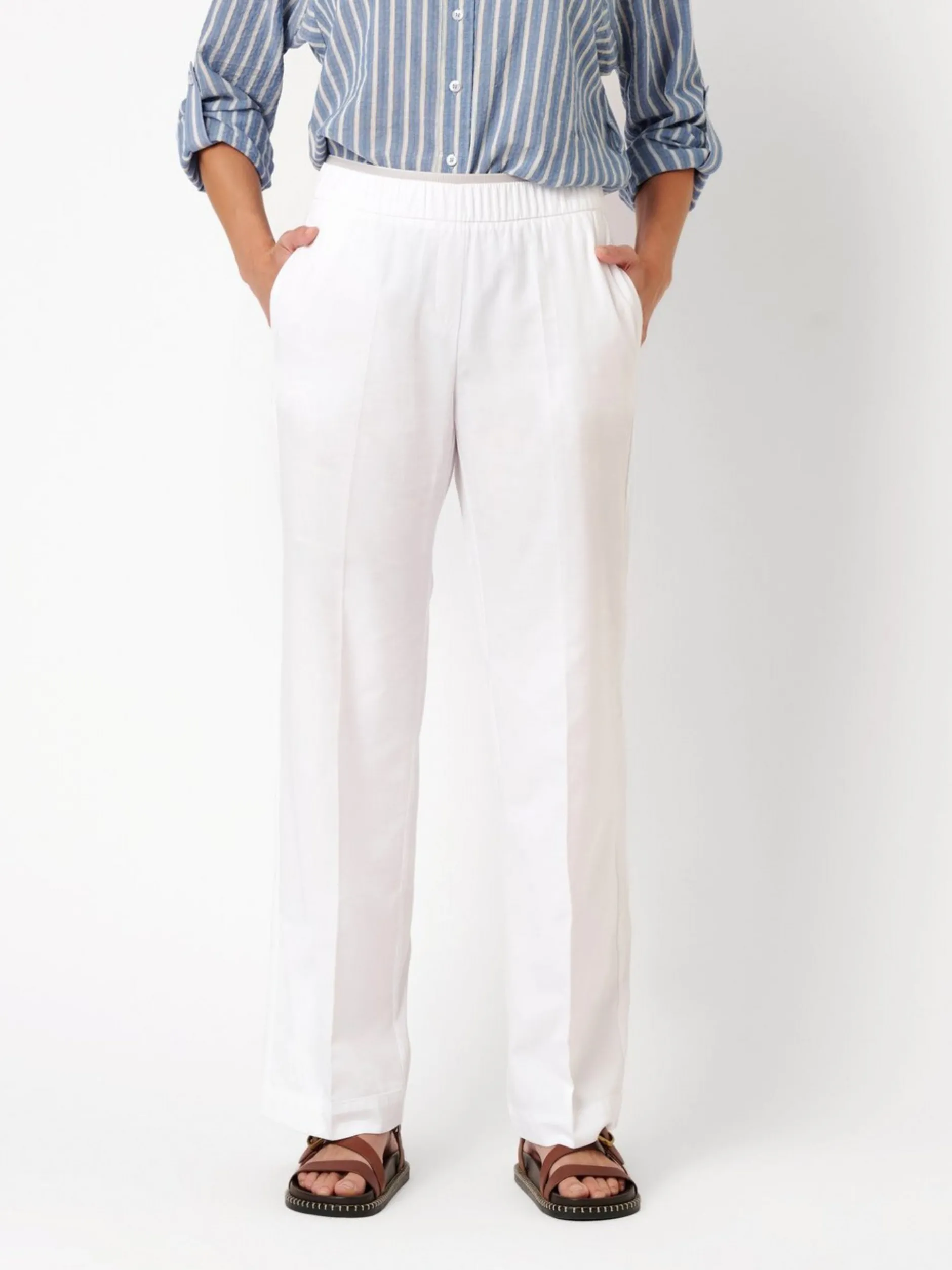 TONI Damen Hose - Sue Wide in weiß - Länge: lang