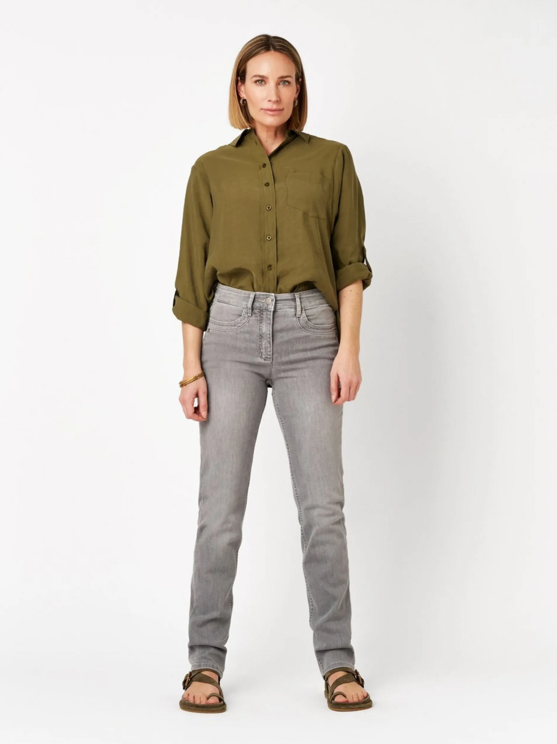 TONI Damen Jeans - Be Loved in grau - Länge: lang