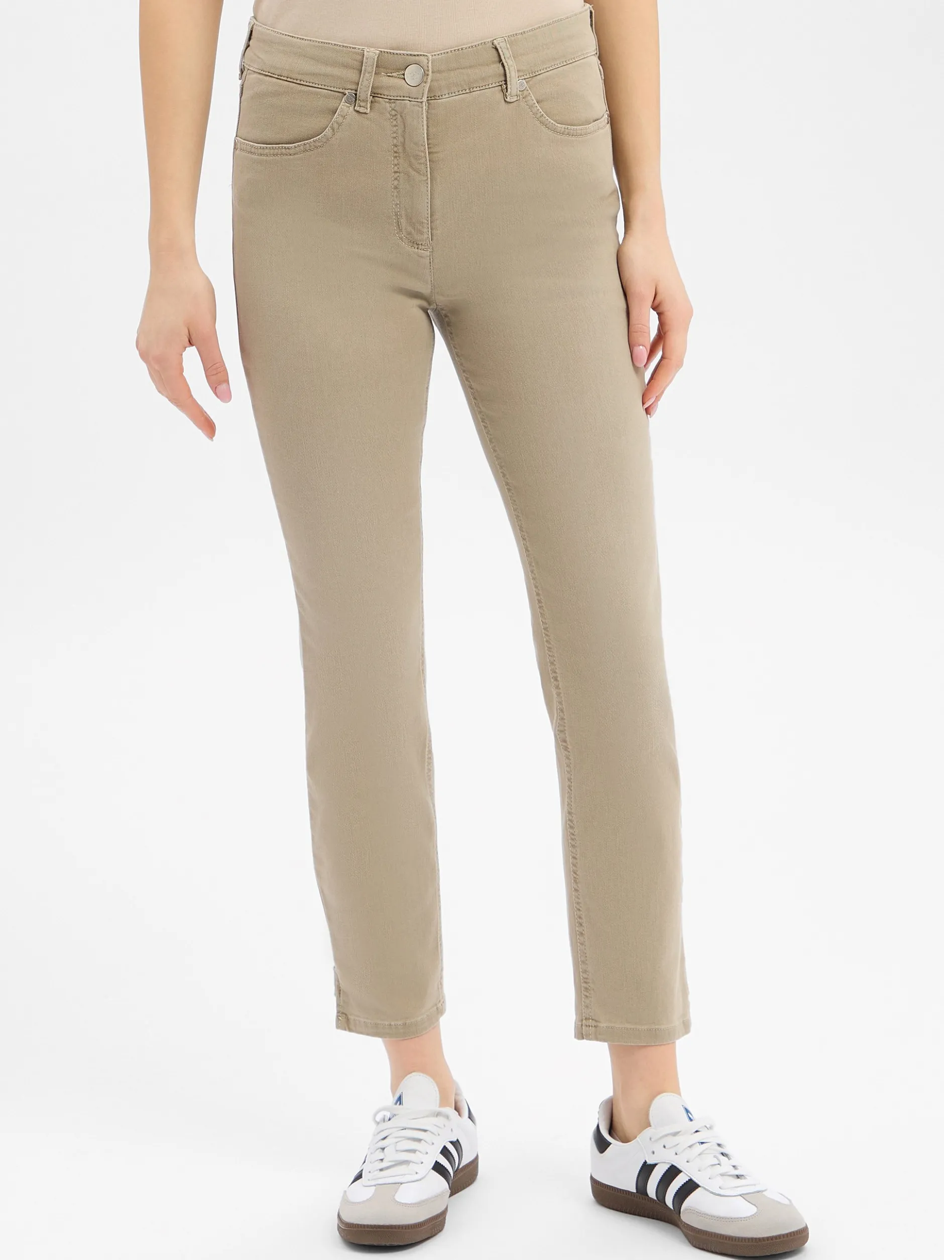 TONI Damen Jeans - Be Loved in schilf - Länge: verkürzt